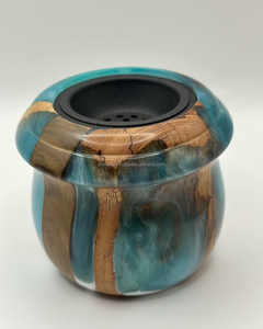 Porte-encens époxy en bois de luxe avec couvercle et plateau pour les coffrets cadeaux du Ramadan et de l'Aïd - Product Image 5