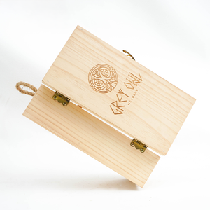 Customizable Wooden Wine Gift <b>Box</b> with Glossy Lamination & Handmade Embossing Elegant Packaging for Business & Promotional Gifts - Product Image 1