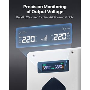 Convertitore di Tensione Industriale 3000VA, Trasformatore 110V/220V con 2 Prese EU e USB, Inverter - Product Image 5