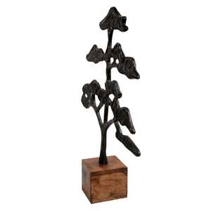 Handmade aluminumTree Sculpture With Foliage Design Minimalist Art Decor For Tabletop Living Room - Product Image 4