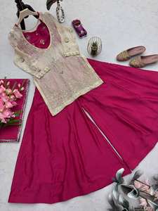 Antra Lifestyle Salwar Kameez Indo-Occidental de Bollywood, Listo para Usar, de Seda, de Secado Rápido, con Bordado Intenso, para Bodas y Fiestas - Product Image 6