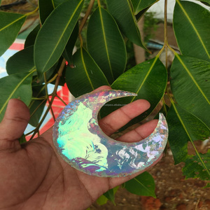 Crescent Angel Aura Coating Handmade Hunting Flint Arrowhead Crystal Moon Shape Best Quality Love-Themed Arrowheads - Product Image 4