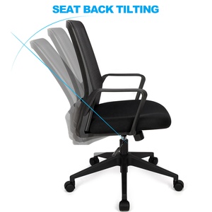 เก้าอี้ประชุมแบบหมุนกลางหลังเคลื่อนย้ายได้สำหรับสำนักงาน - Product Image 5