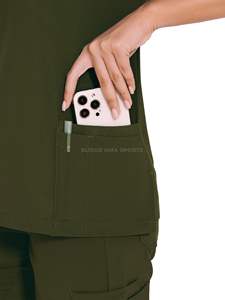 Ensemble d'uniformes médicaux pour hommes, vêtements de travail extensibles pour infirmières - Product Image 5