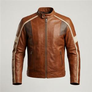 Veste de moto en cuir véritable pour homme de qualité supérieure, nouvelle arrivée, vestes de moto d'hiver, protections amovibles, personnalisables - Product Image 1
