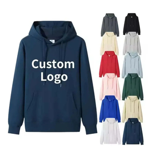 เสื้อฮู้ดดี้ผ้าฟลีซคอตตอน 100% แบบยูนิเซ็กซ์ พิมพ์ลายพัฟฟ์  สำหรับฤดูหนาว  ปักลายได้ตามสั่ง  สำหรับผู้ชาย ไม่มีลาย - Product Image 1