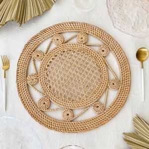 Mantel Individual de ratán tejido natural hecho a mano, manteles individuales y posavasos para mesa de comedor, el precio más barato - Product Image 6