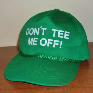 Gorra de golf divertida personalizada con soporte para tee, gorra de golf novedosa con cuerda trenzada, gorra de golf vintage verde de 5 paneles con cierre a presión - Product Image 3