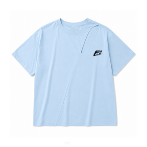 Camiseta de tirantes para mujer, 100% poliéster, manga corta, cuello redondo, suave, transpirable, lisa, con logo personalizado, informal, a la moda. - Product Image 2