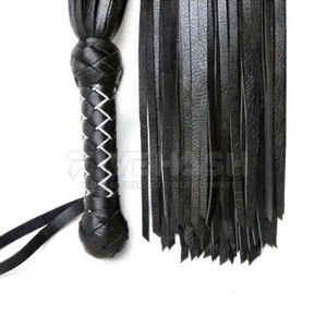 Professional <b>Leather</b> <b>Flogger</b> With Soft <b>Leather</b> Straps And Balanced Weight Handle Designed For Easy Grip And Control - Product Image 5