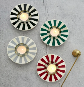 Porte-bougie en os incrusté, couleur rouge, pour table à manger, best-seller, nouveau design, prix abordable - Product Image 4