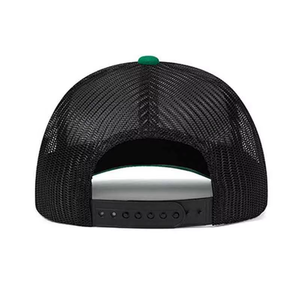 Casquette Trucker Vert Noir en Gros, Structurée à l'Avant, Dos en Maille, Chapeau Snapback Respirant pour Sports de Plein Air, Personnalisation de Marque - Product Image 4
