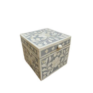 กล่องของขวัญประดับกระดูกและเรซิน6x4ที่มีเอกลักษณ์ขัดเครื่องประดับที่เก็บแบบคลาสสิก - Product Image 1