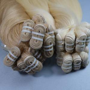 Proveedor Profesional de Cabello Virgen Vietnamita 100% para Mujer, Cutícula Súper Doble, Tejido Doble a Máquina, Color Rubio, 100g - Product Image 1