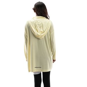 Veste de course imprimée Pacer pour femmes, couleur beige, légère, respirante, imperméable, réversible, coupe-vent de sport, fitness - Product Image 2