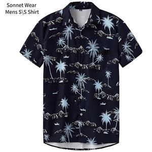 Camisa de Playa para Hombre, Manga Corta, Informal, Ropa de Verano - Product Image 4