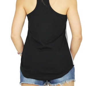 <b>Women's</b> <b>Black</b> Sleeveless <b>Tank</b> <b>Top</b> Scoop Neck Knitted Cotton Casual Solid Color Breathable Regular Length - Product Image 5