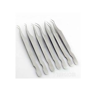 Pince à épiler professionnelle d'extension de cils de qualité fine en forme de fournisseurs vérifiés par le logo du client Hasni Surgical CE / ISO - Product Image 3