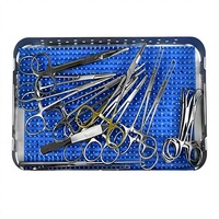 Ensemble d'instruments chirurgicaux pour microchirurgie vétérinaire des tissus mous, manuel, certifié MOL par Med Innovations