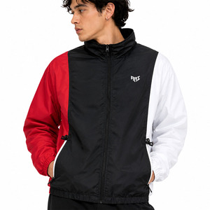 เสื้อแจ็คเก็ตกันลมแบบมีแขนตัดสี ดีไซน์ทันสมัย พรีเมียม รับทำโลโก้ เสื้อผ้ากีฬา เสื้อนอก OEM น้ำหนักเบา กันน้ำ สำหรับผู้ชาย สหรัฐอเมริกา - Product Image 6