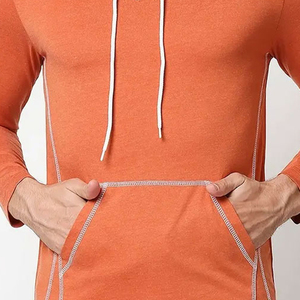 Sudadera con Capucha de Forro Polar para Hombre, Cálida y Cómoda, de Manga Larga, con Puños Acanalados y Bolsillo Tipo Canguro para Otoño e Invierno - Product Image 5