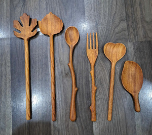 Vietnam Factory Wooden Spoon Short Handle 5cm Natural Wood Kitchen Utensil Handmade Bulk Manufacturer Export - Product Image 4