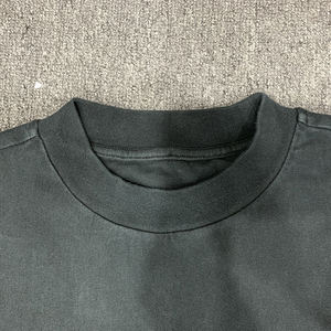 Camisetas de algodón de 260 g/m² de estilo urbano para hombre, con lavado ácido, al por mayor, lisas, desgastadas, de corte holgado y oversize - Product Image 5