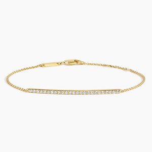 Bracelet chaîne à maillons en diamant à pointes partagées - Product Image 3