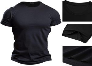 T-shirt extensible pour homme, taille oversize, en tissu recyclé, pour la musculation, la gym, le fitness, confortable, pull-over - Product Image 2