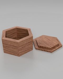 Panneaux de peinture hexagonaux en bois de pin massif poli, écologiques, thème Amour, pour art mural et loisirs créatifs DIY - Product Image 2