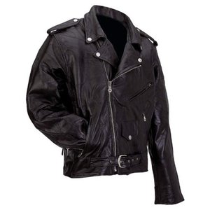 Men's Black Cowhide Leather Biker Style <b>Motorcycle</b> <b>Jacket</b> <b>Summer</b> Windproof Full Sleeve Slim Fit Zipper Closure Quick Dry 2026 - Product Image 1