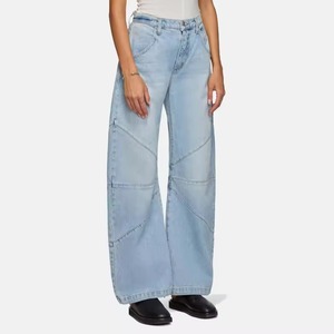 Pantalones Holgados para Mujer Elite Field con Diseño de Bolsillos Reforzados, Transpirables, 100% Algodón Denim, Cintura Alta, Cómodos, Corte Regular - Product Image 2