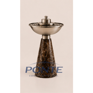 Moderna Mabkhara Metálica de Lujo con Base de Mármol, Quemador de Bakhoor Tradicional Árabe del Medio Oriente, Incensario al por Mayor para Ramadán - Product Image 2