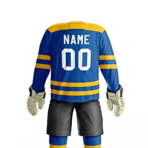 Moisture <b>Control</b> Ice Hockey Uniform Wholesale Custom Logo Sublimation Printing Sportswear Ice Hockey Uniform for Adult - Product Image 3