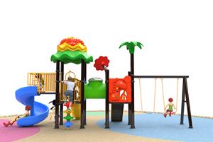 Estación de Juegos Múltiples para Exteriores, Construcción de Metal, Acero y Plástico para Parques Públicos - Product Image 3