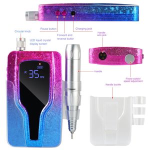 Taladro Eléctrico Profesional Recargable para Uñas, 35000 RPM, Pantalla LCD, Velocidad Ajustable para Uñas Acrílicas, Lima de Uñas - Product Image 6