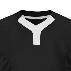 เสื้อเบสบอลชายแบบสั่งทำพิเศษ แขนสั้น คอวี คอวาย ผ้าตาข่าย แห้งเร็ว สำหรับทีมกีฬา - Product Image 2