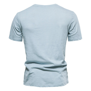 เสื้อยืดโอเวอร์ไซส์ผู้ชายไซส์ใหญ่ ผ้าฝ้าย 100% มีกระเป๋าเดียว |   เสื้อยืดลำลองสีพื้นสำหรับฤดูร้อน |   เสื้อแบรนด์คุณภาพสูง - Product Image 1