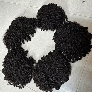 Prix de gros Vietnamien 100% Remy Bundle birman bouclés Extensions de cheveux humains Kinky Tip Tape Ins Cheveux vierges Deep Wave Curly - Product Image 4