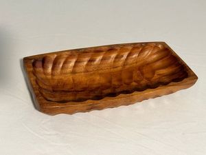 Luxury Eco-Friendly Wooden <b>Serving</b> Tray with Premium Brown Plating Modern Design Dishwasher Safe Great Value - Product Image 3
