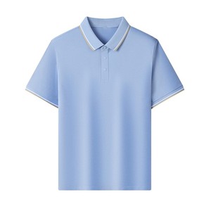 T-shirt unisexe en coton tricoté respirant de haute qualité, personnalisable avec logo frontal, idéal pour le sport, le golf, à manches courtes et couleur unie - Product Image 4