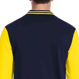 Men's Latest Fashion University College <b>Jackets</b> Custom Plain Letterman Varsity <b>Jacket</b> Wholesale Blank <b>Canvas</b> Varsity Front - Product Image 6