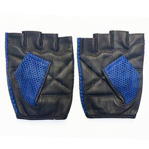 HANDSCHUHE INDUSTRIES Breathable PU Half Finger Weight Lifting <b>Gloves</b> with Buckle Closure & Hand Grips for Unisex Gym/Training - Product Image 2