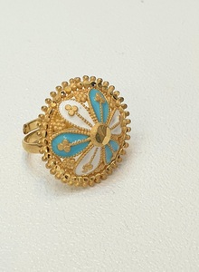 Colección Africana 4GRM Dubai, Chapado en Oro de 24K, Nuevos Diseños Árabes, Piedras Sintéticas Azules y Blancas, Gran Venta, Nuevo con Descuento - Product Image 2