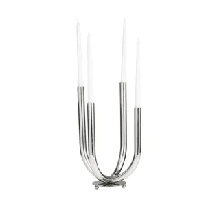 Handmade Iron Candle Holder Decorative Home Accent Export Manufacturer for Global Importers Wholesalers and RetailersIron & <b>Wood</b> - Product Image 2