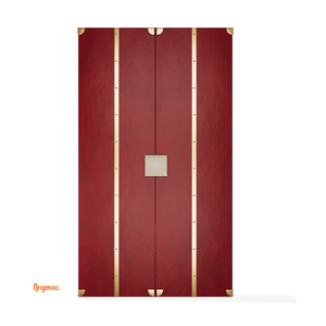 CASA DEL VINO Luxury <b>Bar</b> Cabinet Leather Wrapped Diamond Stitched Design with Premium Home Spirit Storage - Product Image 5