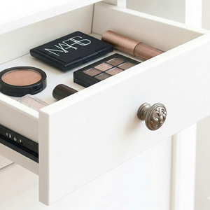 Zinc Alloy <b>Round</b> Knob Classic Floral Design <b>Brushed</b> Nickel Long-Lasting Drawer Pull Hardware Materials Kitchen Bathroom Dining - Product Image 6