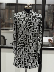 <b>Top</b> Selling Luxury Designer Indo Western Sherwani for Men Premium Wedding Party Wear Moisture Wicking Wrinkle Free Wholesale - Product Image 6