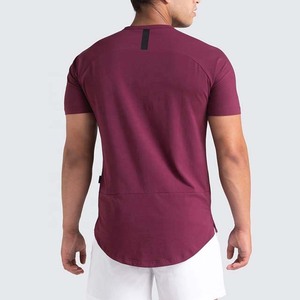 เสื้อยืดคอกลมแขนสั้นทรงเข้ารูปสำหรับผู้ชาย สีพื้น ผ้าถัก สวมใส่สบาย สีเทาอ่อน เสื้อยืดใส่หน้าร้อน - Product Image 5