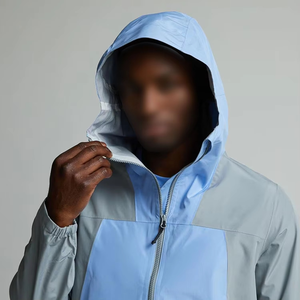Survêtement à capuche en nylon OEM personnalisé de haute qualité pour hommes, respirant, léger, pour le jogging, vêtements de sport imprimés unis, vente en gros pour l'automne - Product Image 5